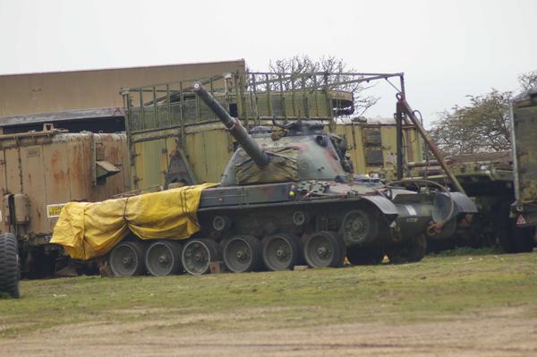 M60 (I think?) undergoing restoration.